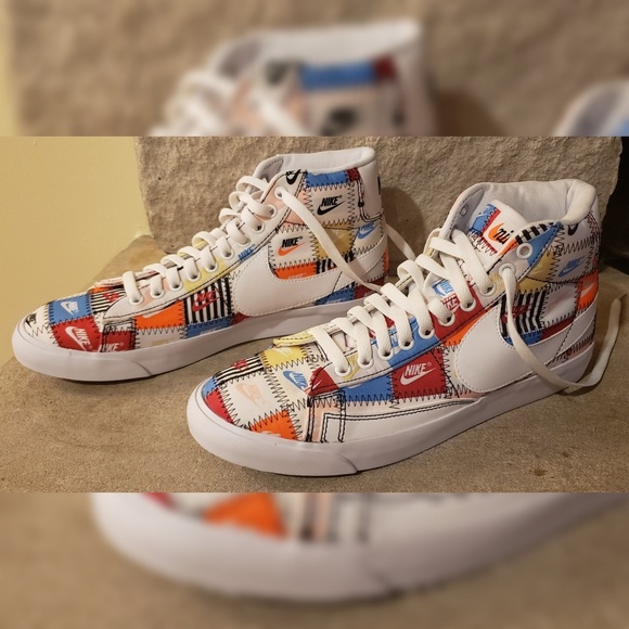 patchwork nike blazer